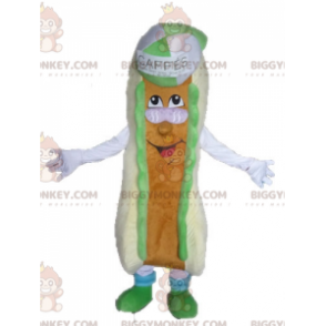 Giant Sandwich BIGGYMONKEY™ Maskottchen-Kostüm. Hot Dog