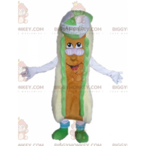 Kæmpe Sandwich BIGGYMONKEY™ maskotkostume. Hot Dog BIGGYMONKEY™