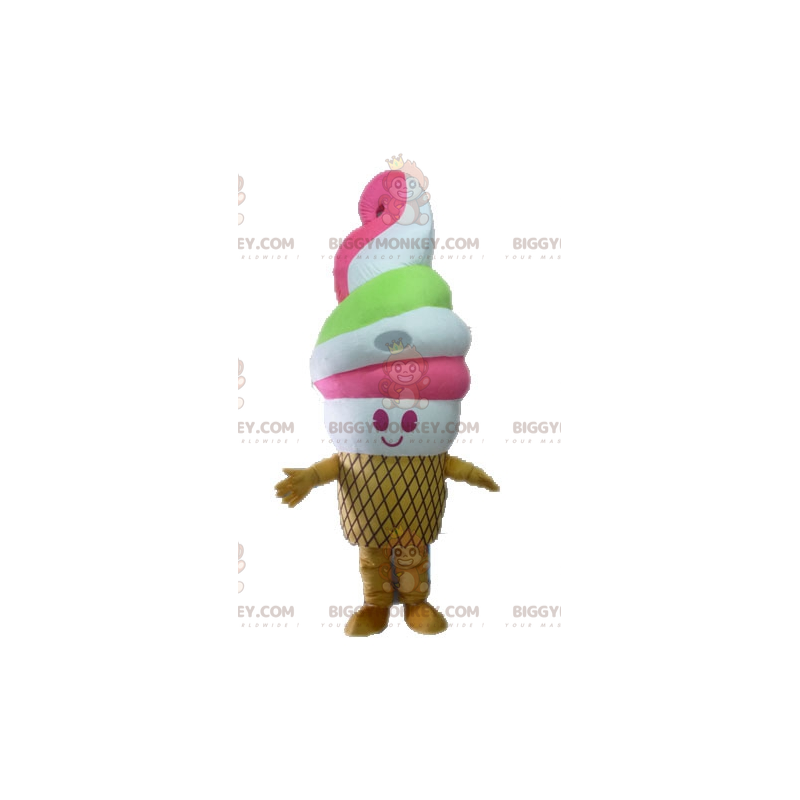 Costume de mascotte BIGGYMONKEY™ de glace italienne géante.