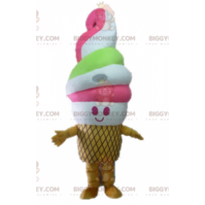 Costume da mascotte Gelato gigante BIGGYMONKEY™. Costume da