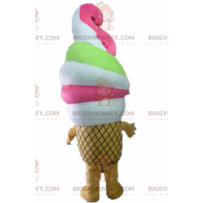 Costume da mascotte Gelato gigante BIGGYMONKEY™. Costume da