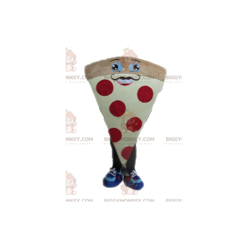 Kæmpe pizza BIGGYMONKEY™ maskotkostume. Pizzaskive BIGGYMONKEY™