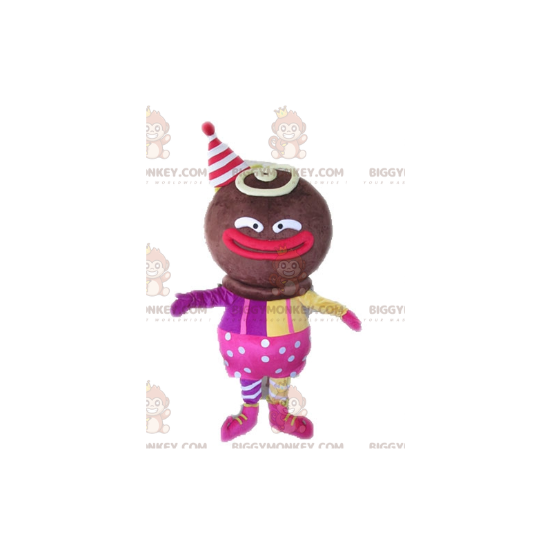Traje de mascote BIGGYMONKEY™, personagem africano vestido em