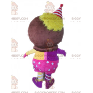 BIGGYMONKEY™ Maskotdräkt Afrikansk karaktär Klä upp i rosa och