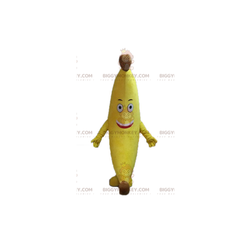 Costume mascotte BIGGYMONKEY™ banana gigante gialla. Costume da