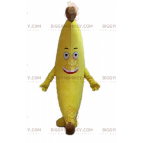 Costume mascotte BIGGYMONKEY™ banana gigante gialla. Costume da