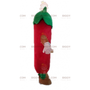 Giant Chili Pepper BIGGYMONKEY™ Mascot Costume. Mexican Spice