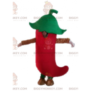 Costume de mascotte BIGGYMONKEY™ de piment rouge géant. Costume