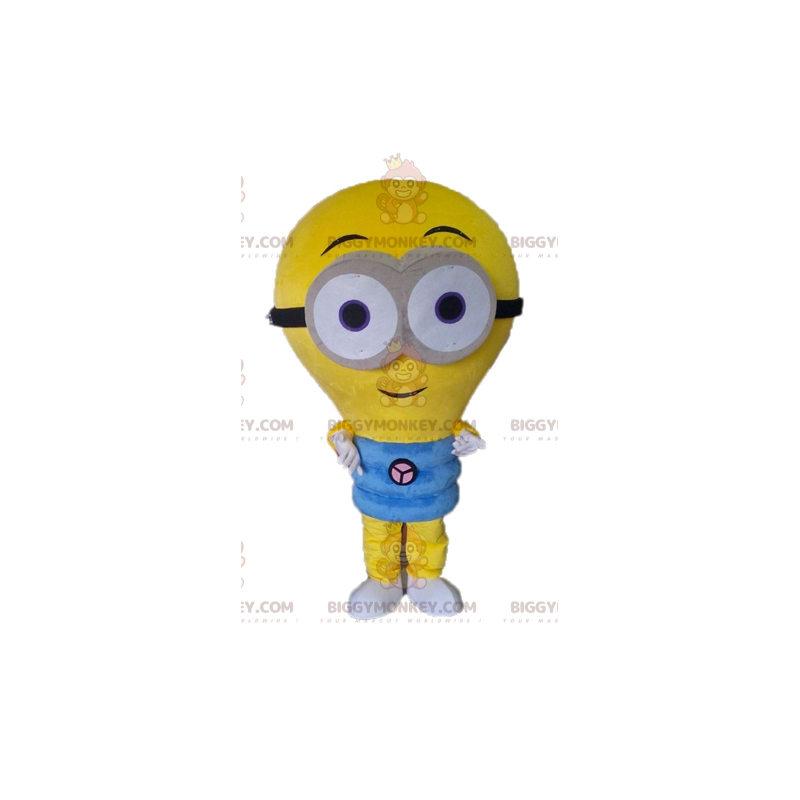 Jättegul glödlampa BIGGYMONKEY™ maskotdräkt. Minions