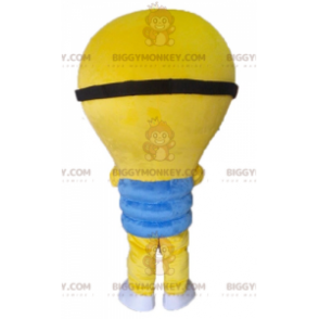 Costume da mascotte BIGGYMONKEY™ con lampadina gialla gigante.