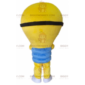 Costume de mascotte BIGGYMONKEY™ d'ampoule jaune géante.