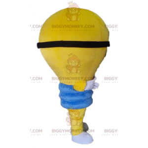 Costume da mascotte BIGGYMONKEY™ con lampadina gialla gigante.