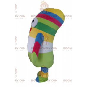 Costume da mascotte BIGGYMONKEY™ in peluche multicolore.