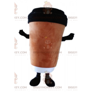 Coffee Cup BIGGYMONKEY™ Mascot Costume. Hot Drink BIGGYMONKEY™