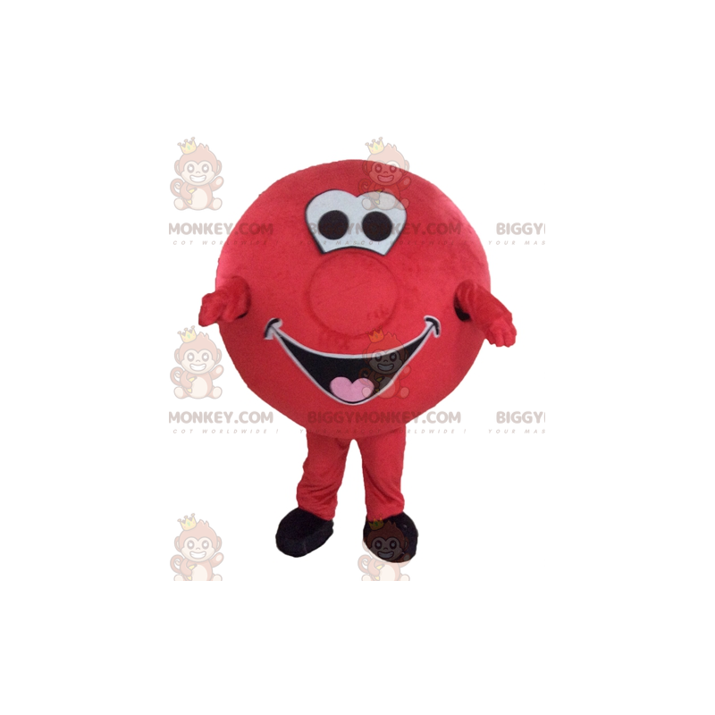 Giant Red Ball BIGGYMONKEY™ Mascot Costume. Round BIGGYMONKEY™