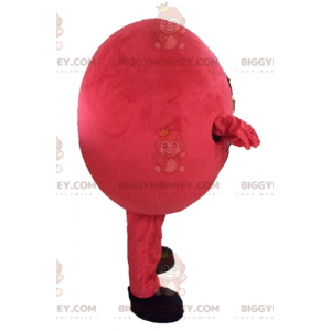 Riesiger roter Ball BIGGYMONKEY™ Maskottchen-Kostüm. Rundes