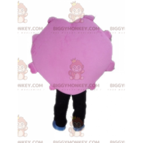 Disfraz de mascota promocional BIGGYMONKEY™ rosa y negro.
