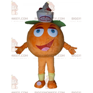 Costume da mascotte gigante arancione BIGGYMONKEY™. Costume da