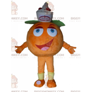 Costume de mascotte BIGGYMONKEY™ d'orange géante. Costume de