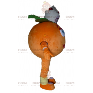 Disfraz de mascota naranja gigante BIGGYMONKEY™. Postre