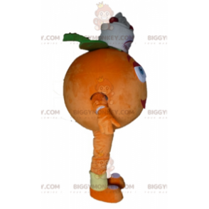 Disfraz de mascota naranja gigante BIGGYMONKEY™. Postre