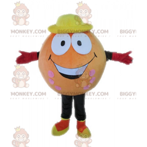 Costume de mascotte BIGGYMONKEY™ de balle orange. Costume de