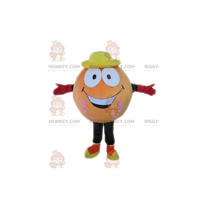 Costume da mascotte BIGGYMONKEY™ con palla arancione. Costume