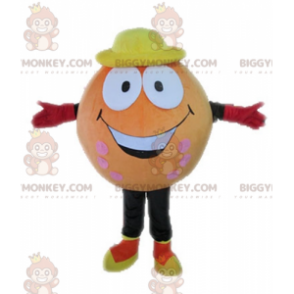 Costume de mascotte BIGGYMONKEY™ de balle orange. Costume de