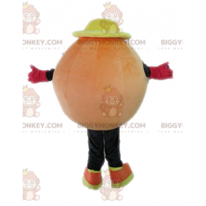 Oranje bal BIGGYMONKEY™ mascottekostuum. Gigantisch oranje