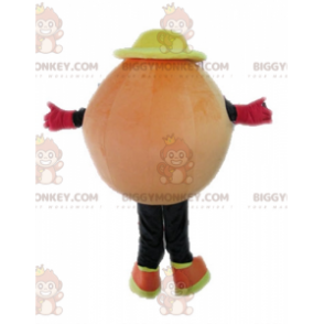Oranje bal BIGGYMONKEY™ mascottekostuum. Gigantisch oranje
