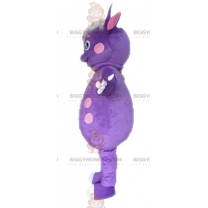 Polka Dot Dinosaur BIGGYMONKEY™ maskotkostume. Purple Creature