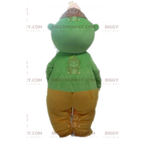 Kostým zeleného maskota vetřelce BIGGYMONKEY™. Kostým zeleného