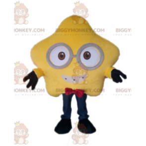 Costume de mascotte BIGGYMONKEY™ d'étoile jaune géante avec des