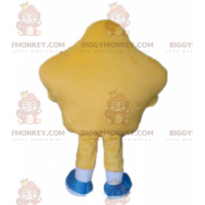 Costume de mascotte BIGGYMONKEY™ d'étoile jaune géante avec des