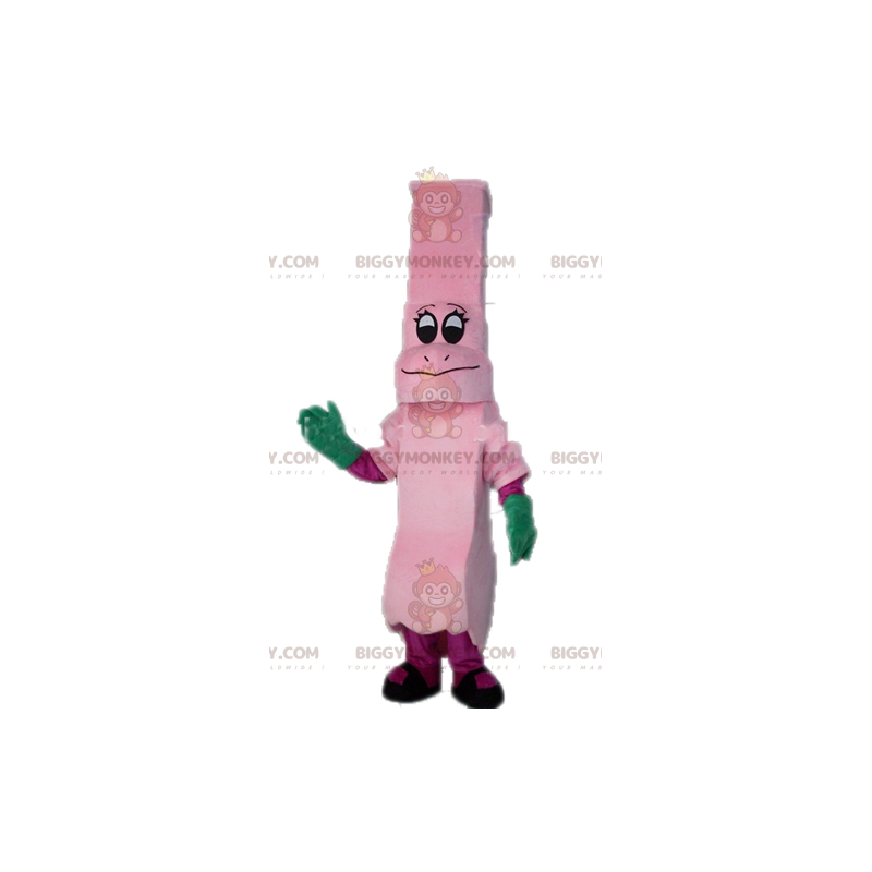 Pink Dinosaur BIGGYMONKEY™ Mascot Costume. Pink BIGGYMONKEY™