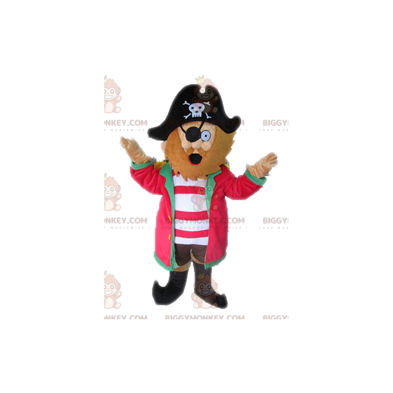 Pirate BIGGYMONKEY™ Mascot Costume with Hat. Captain