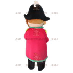 Traje de mascote de pirata BIGGYMONKEY™ com chapéu. Traje de