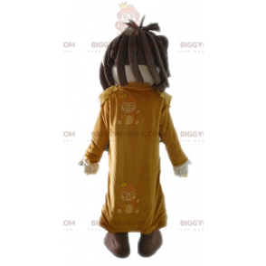 Smiling Boy BIGGYMONKEY™ Mascot Costume With Long Coat -