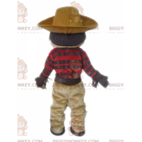 Costume de mascotte BIGGYMONKEY™ de cow-boy moustachu en tenue