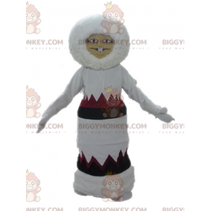 BIGGYMONKEY™ Eskimo Mascot Costume in Robe. Indian BIGGYMONKEY™