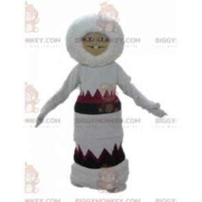 BIGGYMONKEY™ Eskimo Mascot Costume in Robe. Indian BIGGYMONKEY™