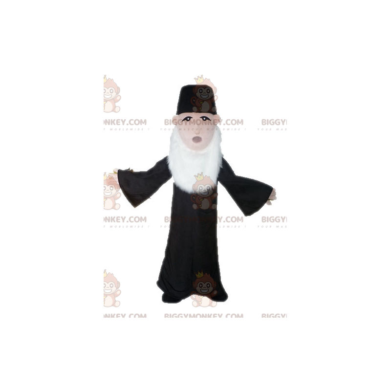 Priest BIGGYMONKEY™ mascot costume. Bearded Man BIGGYMONKEY™