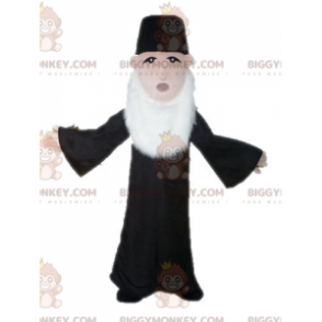 Priest BIGGYMONKEY™ mascot costume. Bearded Man BIGGYMONKEY™