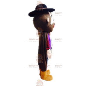 BIGGYMONKEY™ mascottekostuum van man in kostuum. Vintage