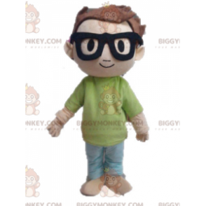 Boy's BIGGYMONKEY™ mascot costume. Little Kid School Boy