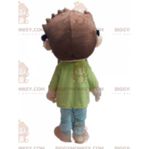 Boy's BIGGYMONKEY™ mascot costume. Little Kid School Boy