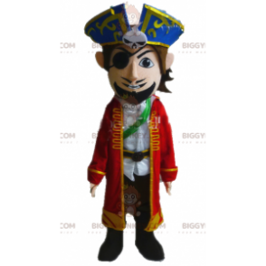BIGGYMONKEY™ mascottekostuum van piraat in kostuum. Captain