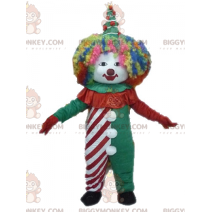 Costume da Clown colorato BIGGYMONKEY™ mascotte. Costume da