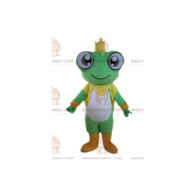 Costume de mascotte BIGGYMONKEY™ de grenouille géante. Costume