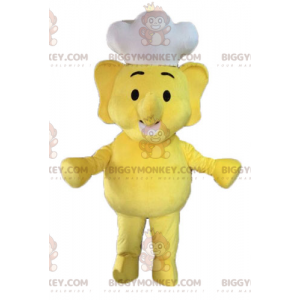 Disfraz de mascota de elefante amarillo BIGGYMONKEY™. Disfraz